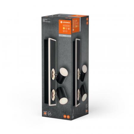 Aktion: Nur noch angezeigter Bestand verfügbar:  2er LED Strahler Decor Spot Mars Schwarz mit Click Select